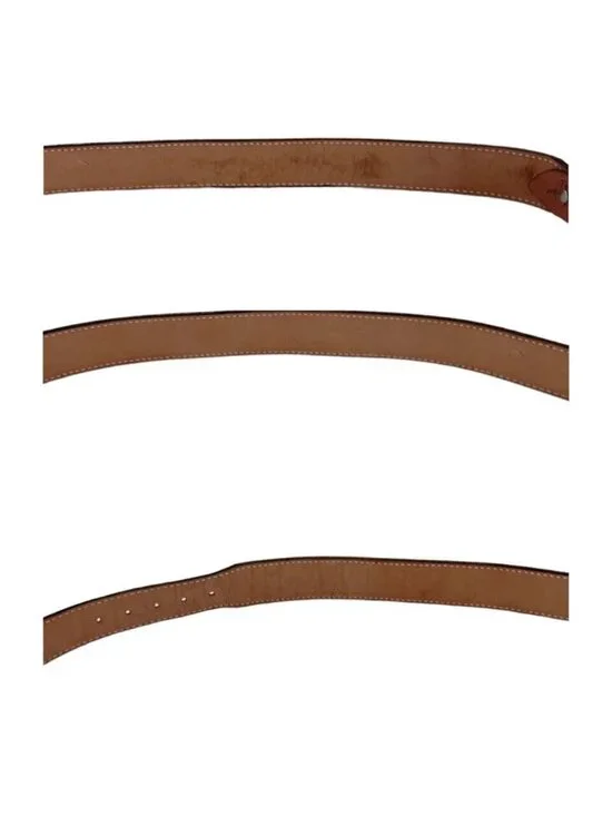 Size 66 Mens Belt Lone Star Buckle on Tooled Leather Belt Nubuck Floral - Picture 9 of 11